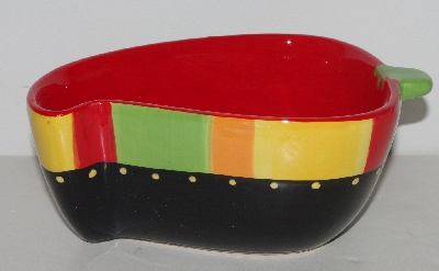 +MBA #113-111   "Ceramic Chili Pepper Serving Bowl With Spoon"