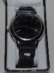 +MBA #1515-0083    "Gossip Black Silicone Strap Watch"
