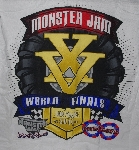 +MBA #1515-0064  "Set Of 2 Monster Jam World Finals 2014 Double Down T-Shirts"