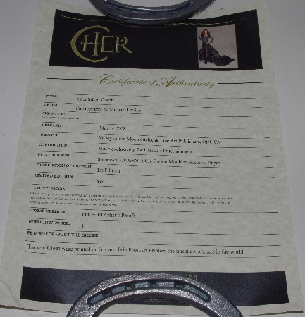 +MBA #1515- 0341  "Cher Limited Edition Silver Gothic Giclee"