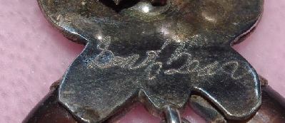 "SOLD"  MBA #1616-203    "Son Of Bear Sterling , Blue Turquoise & Coyote Claw Squash Blossom Necklace" & 