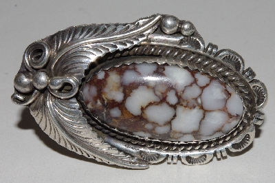 +MBA #1616-245  "Robert Kelly Large Fancy Sterling Crazy Horse Gemstone Ring"