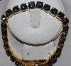 +MBA #1616-0036  "Gold Plated Blue CZ Bracelet"
