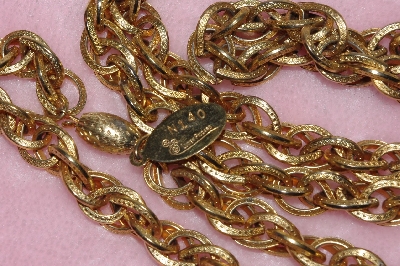 +MBA 31616-0166   "Lucien Piccard Gold Tone 41" Chain"