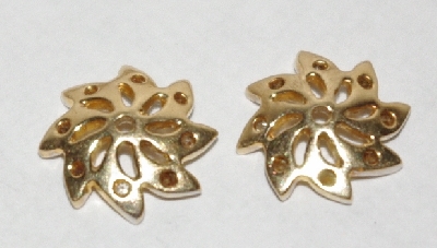 +MBA #1818-0062  "14K Yellow Gold & Diamond Earring Jackets"