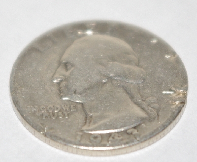 +MBA #1818-0075  "Sterling 1943 Circulated Quarter"