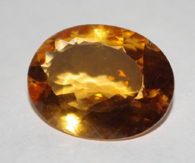 +MBA #1818-0168  "1980's Large 30x22 Oval Cut Citrine"
