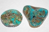 +MBA #1818-0156  "Set Of 2 Cut & Polished Turquoise Stones"
