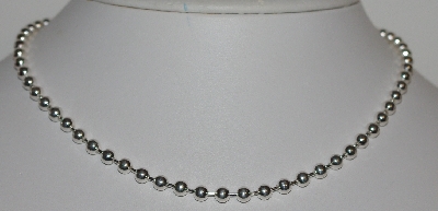 +MBA #1818-0184  "Sterling Bead Necklace"