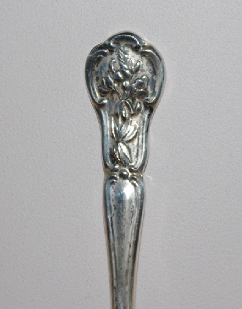 MBA #1919-0001  " 1978 Texas Franklin Mint  Mini Sterling State Flower Spoon"