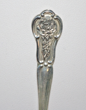MBA #1919-0012   "1978 New York Franklin Mint  Mini Sterling State Flower Spoon"