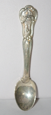 MBA #1919-0021  "1978 Tennessee  Sterling Franklin Mint Mini State Flower Spoon"