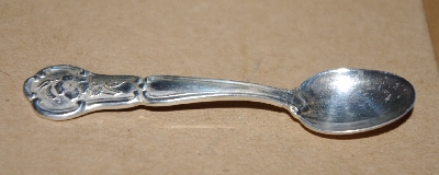 MBA #1919-0147  "1978  Iowa Franklin Mint Mini State Flower Spoon"