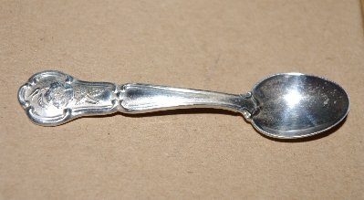 MBA #1919-0147  "1978  Iowa Franklin Mint Mini State Flower Spoon"