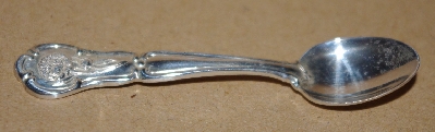MBA #1919-0110 "1978 Indiana  Sterling Franklin Mint Mini State Flower Spoon"