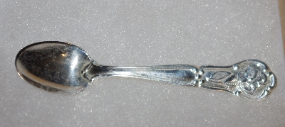 MBA #1919-0105  "1978 Louisiana  Sterling Franklin Mint Mini State Flower Spoon"