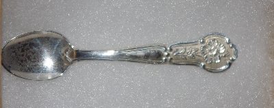 MBA #1919-0084  "1978 Georiga  Sterling Franklin Mint Mini State Flower Spoon"