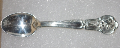 MBA #1919-0079  "1978 Rhode Island  Sterling Franklin Mint Mini State Flower Spoon"