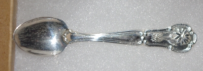 MBA #1919-0074  "1978 Montana Sterling Franklin Mint Mini State Flower Spoon"