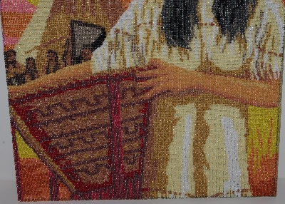MBA #2020-0111 "Hand Beaded  "La Squaw" Tapestry"