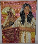 MBA #2020-0111 "Hand Beaded  "La Squaw" Tapestry"