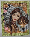 MBA #2020-0089  "Collection D' Art Hand Beaded Tapestry"