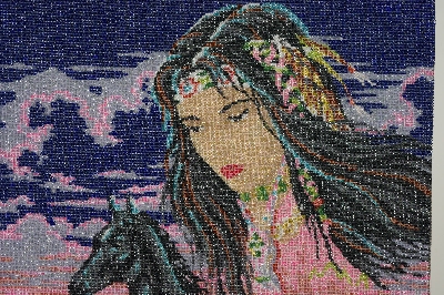 MBA #2020-103  "Collection D' Art Hand Beaded Tapestry"