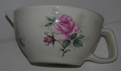 +MBA #2323-0111  "Pink Rose Ceramic Batter Bowl"