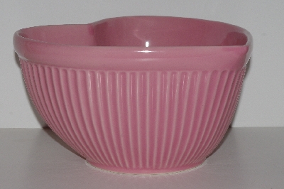+MBA #2424-0125  " Pink Ceramic Heart Shaped Bowl"