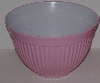 +MBA #2424-0106  "Large Pink & White Plastic Mixing Bowl"