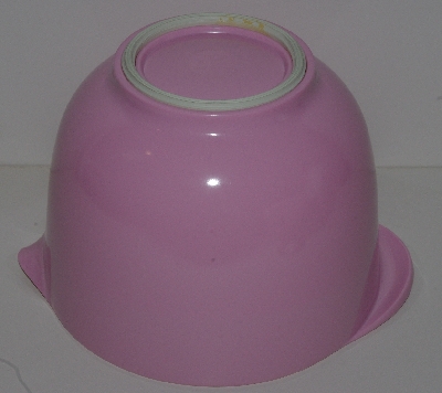 +MBA #2424-0054  "Pink & White Plastic Small Mixing Bowl"
