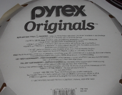 +MBA #2424-0030  "1987 Set of 3 Pyrex Cranberry Glass Pie Plates"