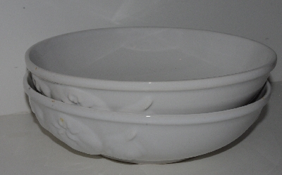 +MBA #2626-0163  "Century Set Of 2 White Ceramic Bowls"