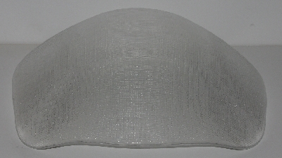 +MBA #2525-0287  "IVV Fancy Clear Ice Glass Crosshatch Large Bowl"