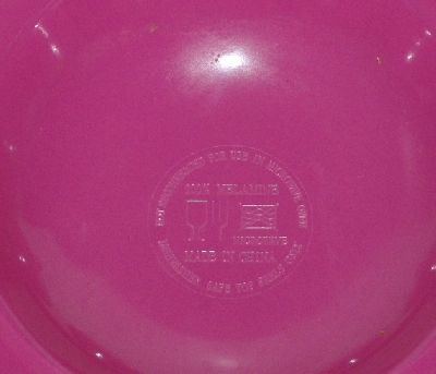 +MBA #2626-0011  " Set Of (2) Hot Pink Melamine Deviled Egg Serving Dish"