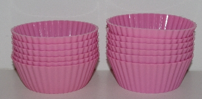 +MBA #2626-0159 "Technique Set Of 12 Pink Jumbo Silicone Muffin Cups"