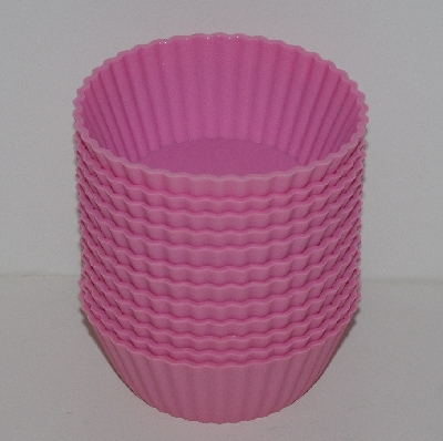 +MBA #2626-0159 "Technique Set Of 12 Pink Jumbo Silicone Muffin Cups"