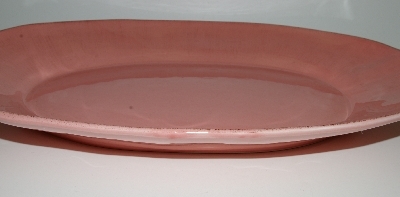 +MBA #2626-192  "Noemi Ceramiche Large Pink Ceramic Oval Platter"