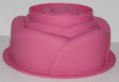 +MBA #2626-010  "Set Of 2 Pink Silicon Rose Cake Pans"