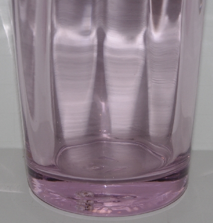 +MBA #2727-627   "Artland Set Of 5 Kassie H.B. Pink 15oz Glass Tumblers"