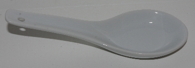 +MBA #2727-659    "1990's Set Of 8  Asian Style Porcelain Soup Spoons"