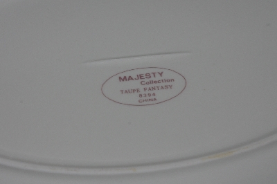 +MBA #2727-0434    "Majesty Collection Taupe Fantasy Large Oval Serving Platter"