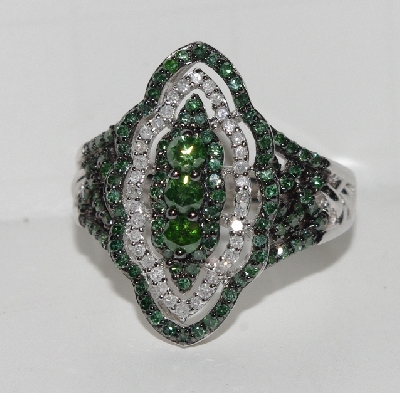 +MBA #2727-0162  "1 CTW Fancy Green Diamond Ring"