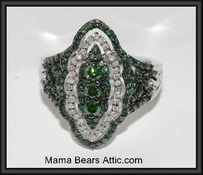 +MBA #2727-0162  "1 CTW Fancy Green Diamond Ring"