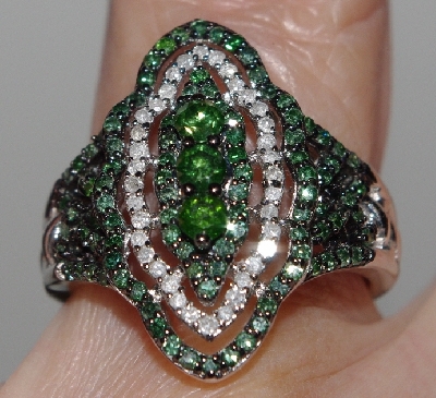 +MBA #2727-0162  "1 CTW Fancy Green Diamond Ring"