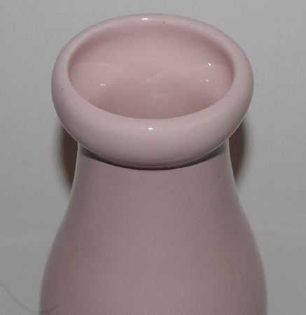 +MBA #2727-0198   "Pink Ceramic Milk Bottle"