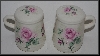 MBA #2727-663   "Clairemont Pink Rose Ceramic Salt & Pepper Shakers"