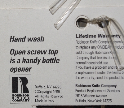 +MBA #2727-0285  "1999 Oneida Heavy Duty Wing Corkscrew"