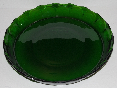 +MBA #2828-331   "2004 THT Dark Green Glass Pie Dish"