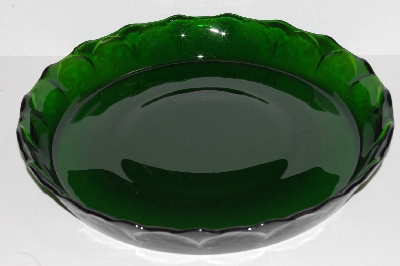 +MBA #2828-331   "2004 THT Dark Green Glass Pie Dish"